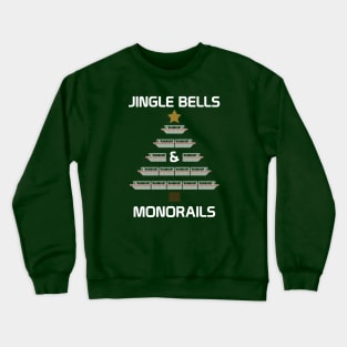 Jingle Bells and Monorails Christmas Tree Shirt Crewneck Sweatshirt